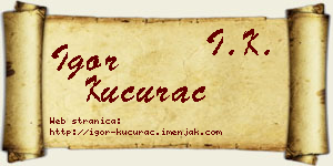 Igor Kucurac vizit kartica